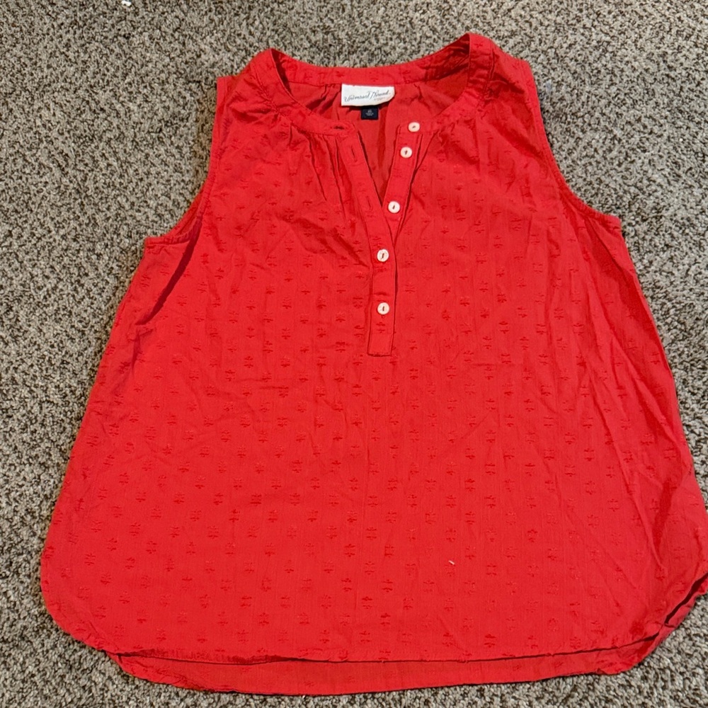 Universal Thread Red Sleeveless Blouse